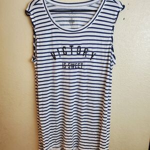 LIVI Active Sleeveless Workout Striped Tank Top